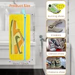 Sac de lavage pour chaussures - Sac à linge réutilisable durable pour laveuse et sécheuse, 2PCS en maille pour tous les types et tailles de chaussures (jaune)