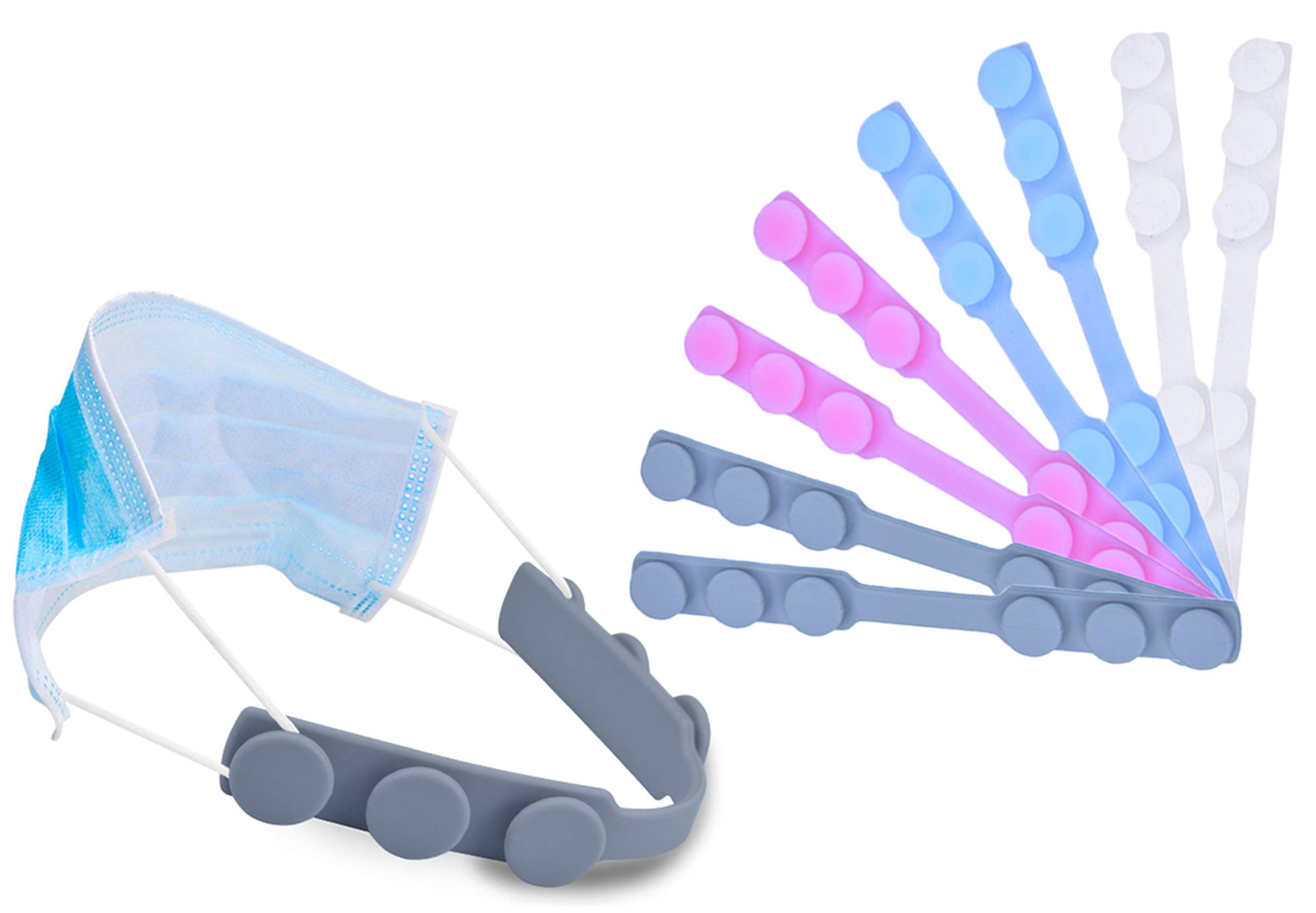 Mask Strap Extender,Anti-Tightening Mask Holder Hook Ear Strap 2020 Update Multi-Color