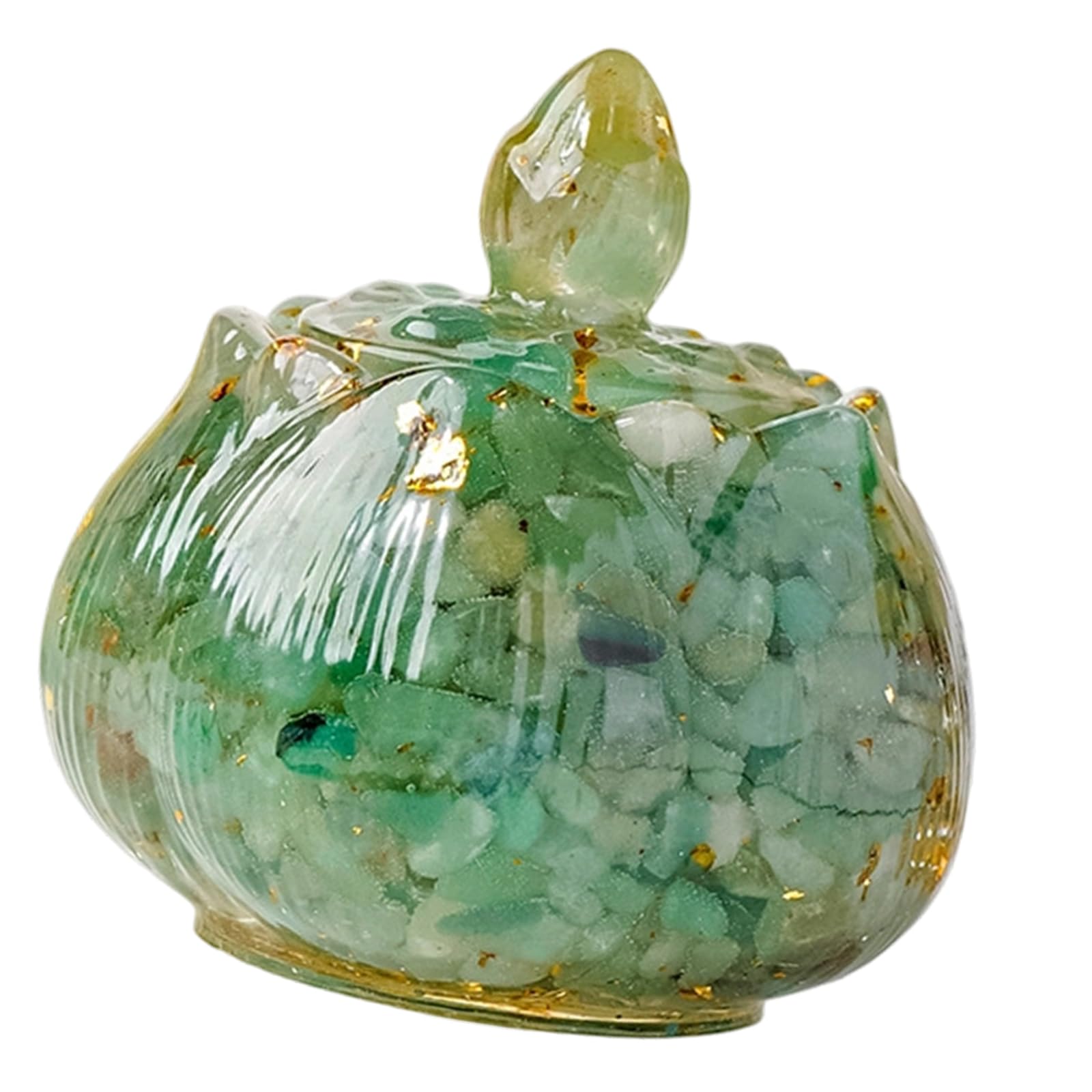 Jazuaiao Artistics Crystals Geode Resin Box Multipurpose Home Organization Decoration Positive Energy Charging Crystals Demagnetizing Bowl for Home
