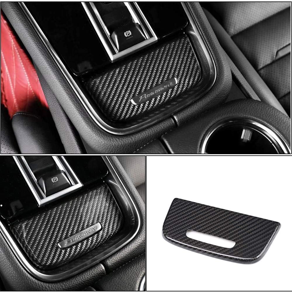 Car Interior Accessories fits Porsche Panamera 971 2017-2019 Carbon Fiber CF Central Control Console Shift Panel Door Handle Dashboard Cover Trims LHD 10pcs