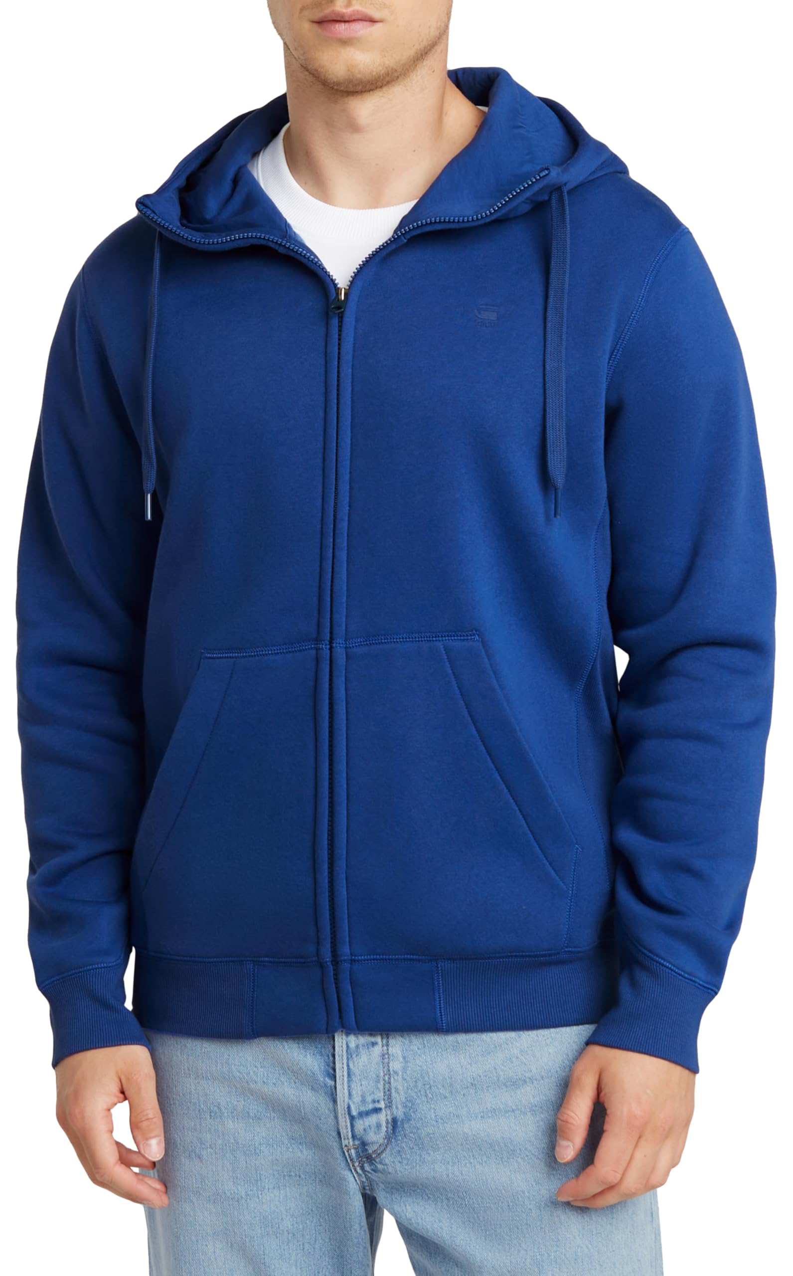 G-Star Men's Blue (Pilot D16122-C235-1235) Premium Core Zip Thru Hoodie, S