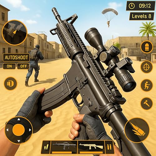 FPS Shooting Game –Real Tactical Assault Gun Strike Missions in an Offline First Person Shooter Open World War Simulator