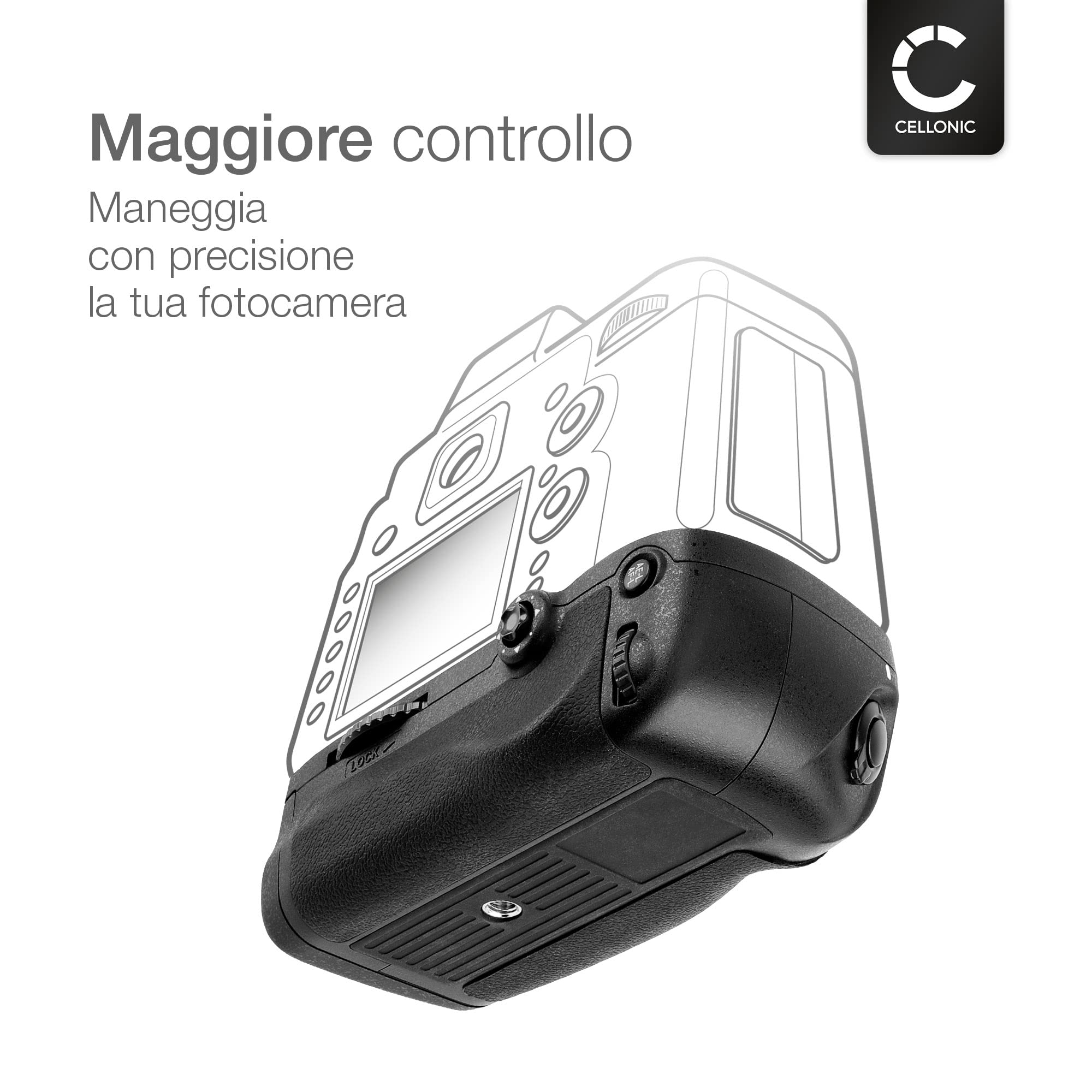 CELLONIC Impugnatura Batteria Compatibile con Nikon D610, D600, MB-D14