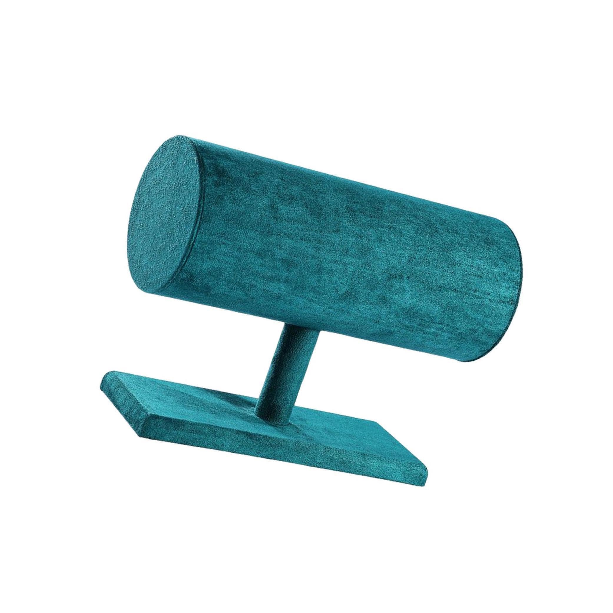 Zambuph Plush Velvet Sturdy Hairband Display Stand for Bracelet Jewelry and Necklace Organizer Holder, Dark Green