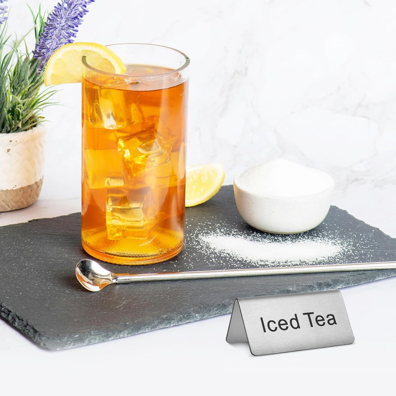 15pcs Beverage Signs for Coffee and Tea Display Tabletop Menu Holders for Restaurants Cafes and Buffets Easy to Clean and Space-saving Design