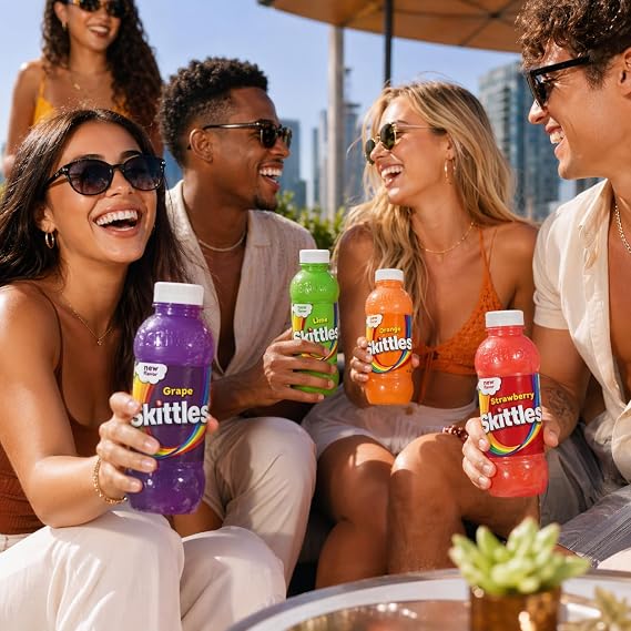 Skittles Drinks Variety Pack, 8 Bottles (14 fl oz Each)