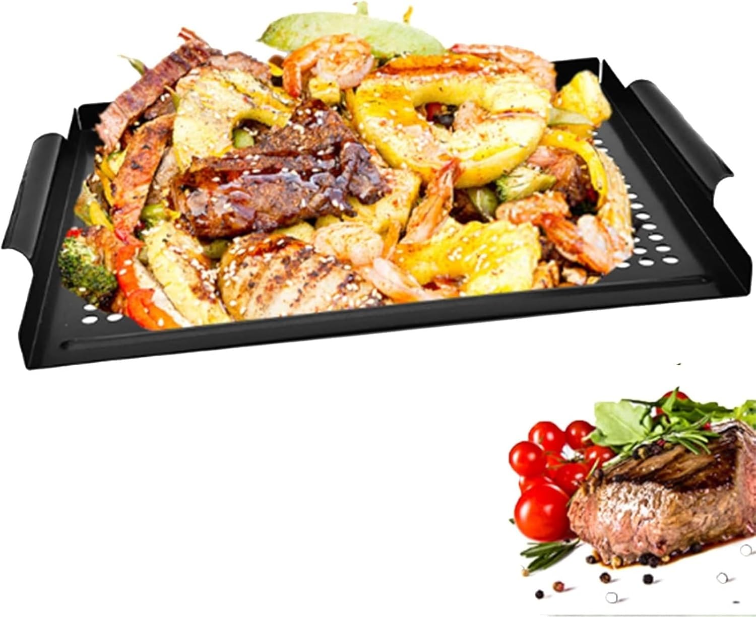 Grill Baskets， Outdoor Camping Grill BBQ Accessories
