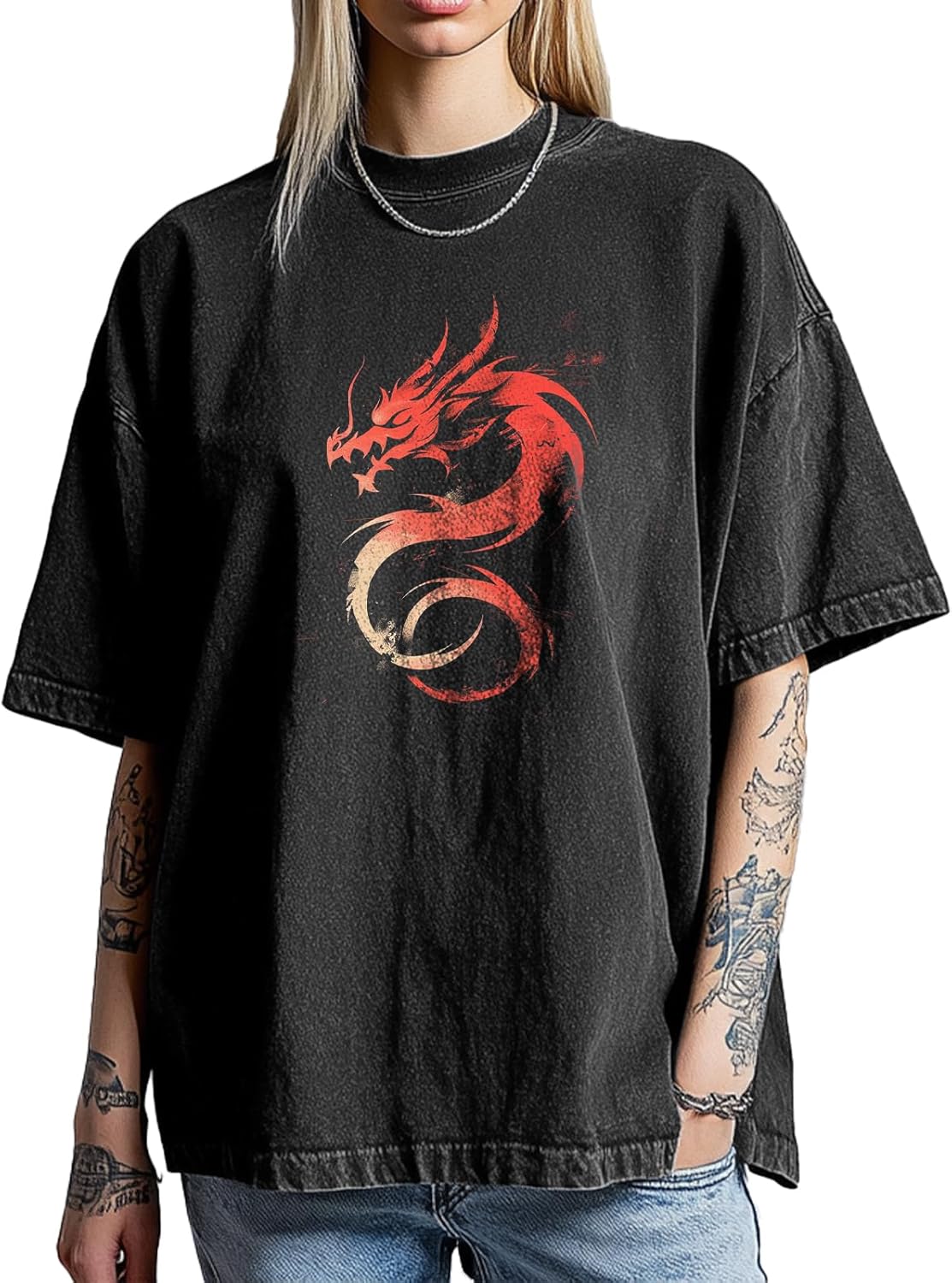 MARSVOVO Y2k Shirt Short Sleeve Printed Goth Punk Rock T Shirts Novelty Retro Tee Tops