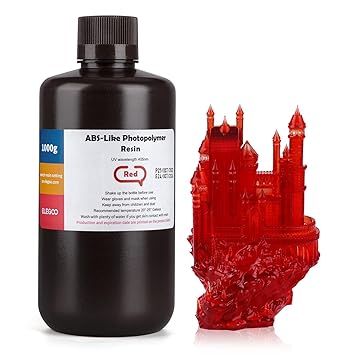 ELEGOO ABS-Like 3D Rapid Resin LCD UV-Curing Resin 405nm Standard Photopolymer Resin for LCD 3D Printing