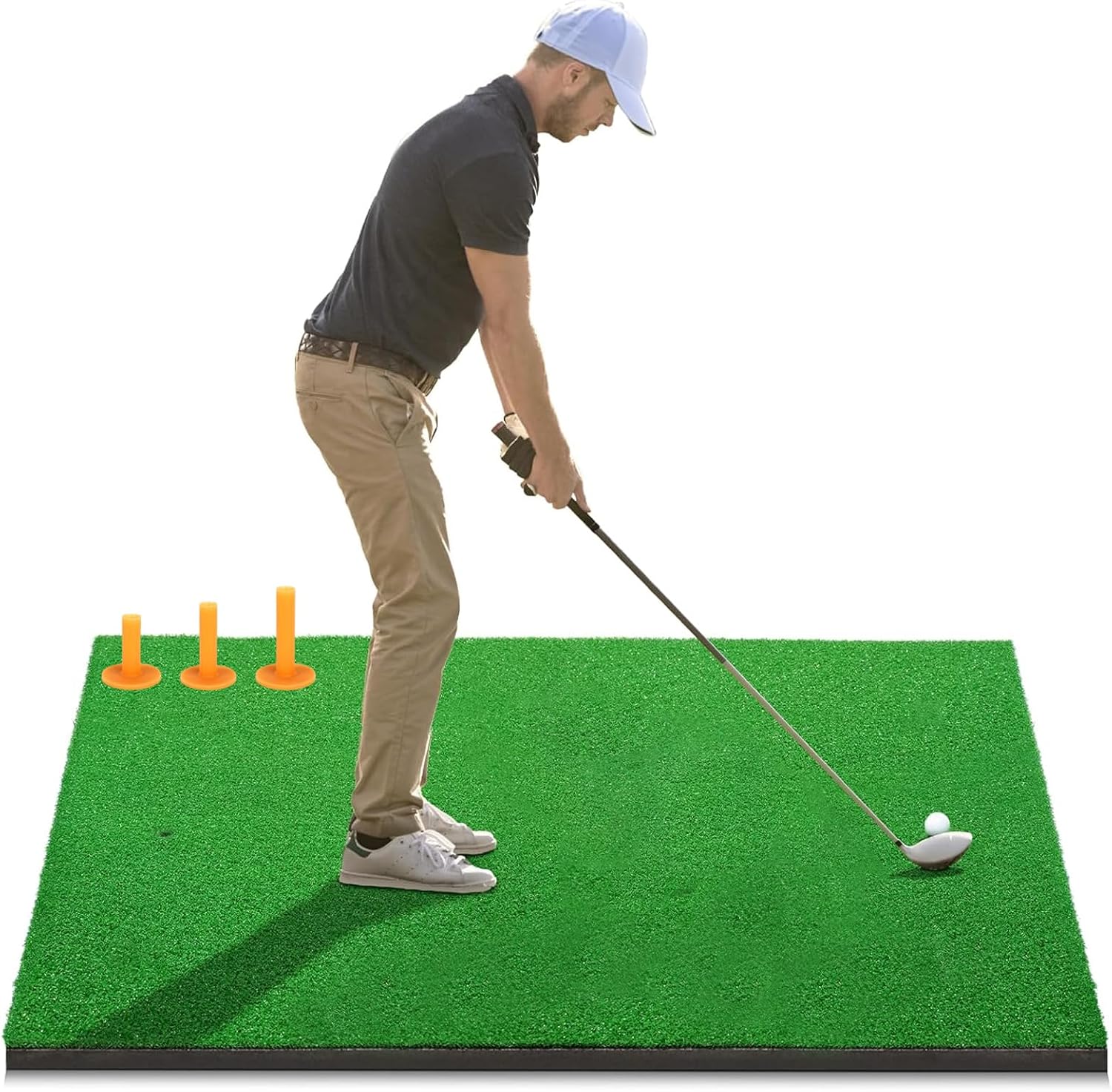 MANYUK Golf Hitting Mat, Artificial Grass Golf Training Mat for Indoor