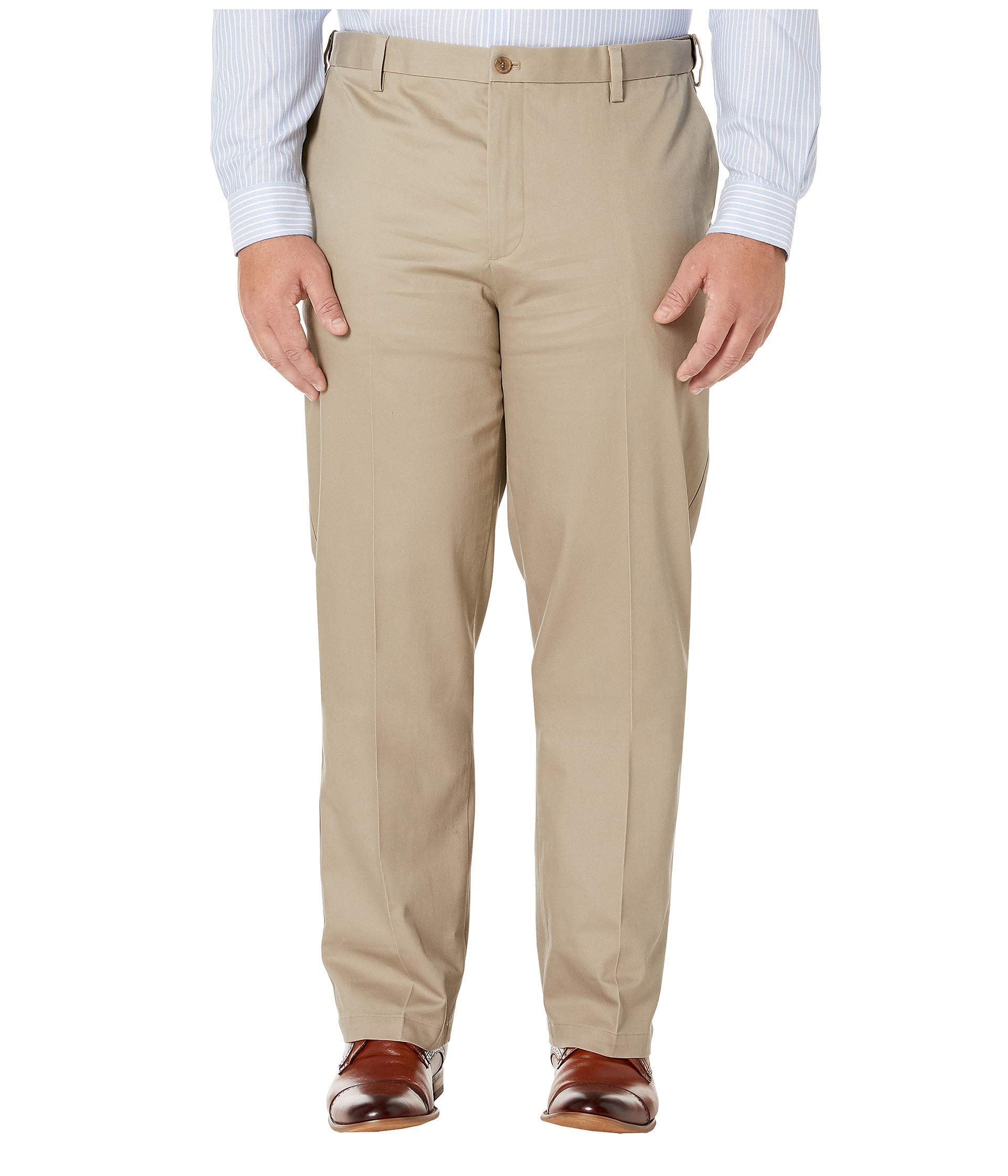 Dockers Men's Timber Wolf Big & Tall Classic Fit Signature Khaki Lux Cotton Stretch Pants 46 32