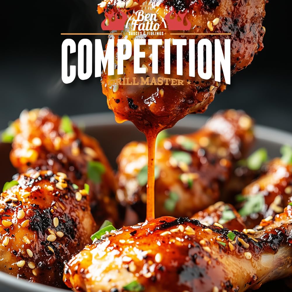 GLAZE & SAUCE MAPLE BOURBON Competition Benfatto Glassa per BBQ con sciroppo d’acero e whisky bourbon