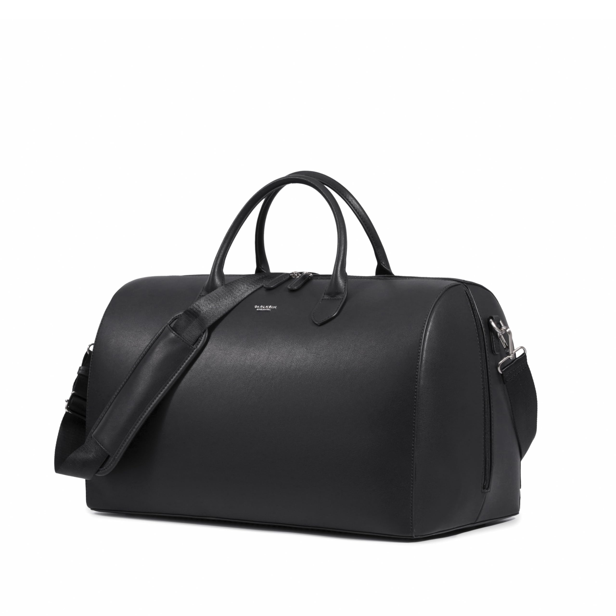 Voyage Genuine Leather Weekender Duffel Bag (Black) - Carlheim