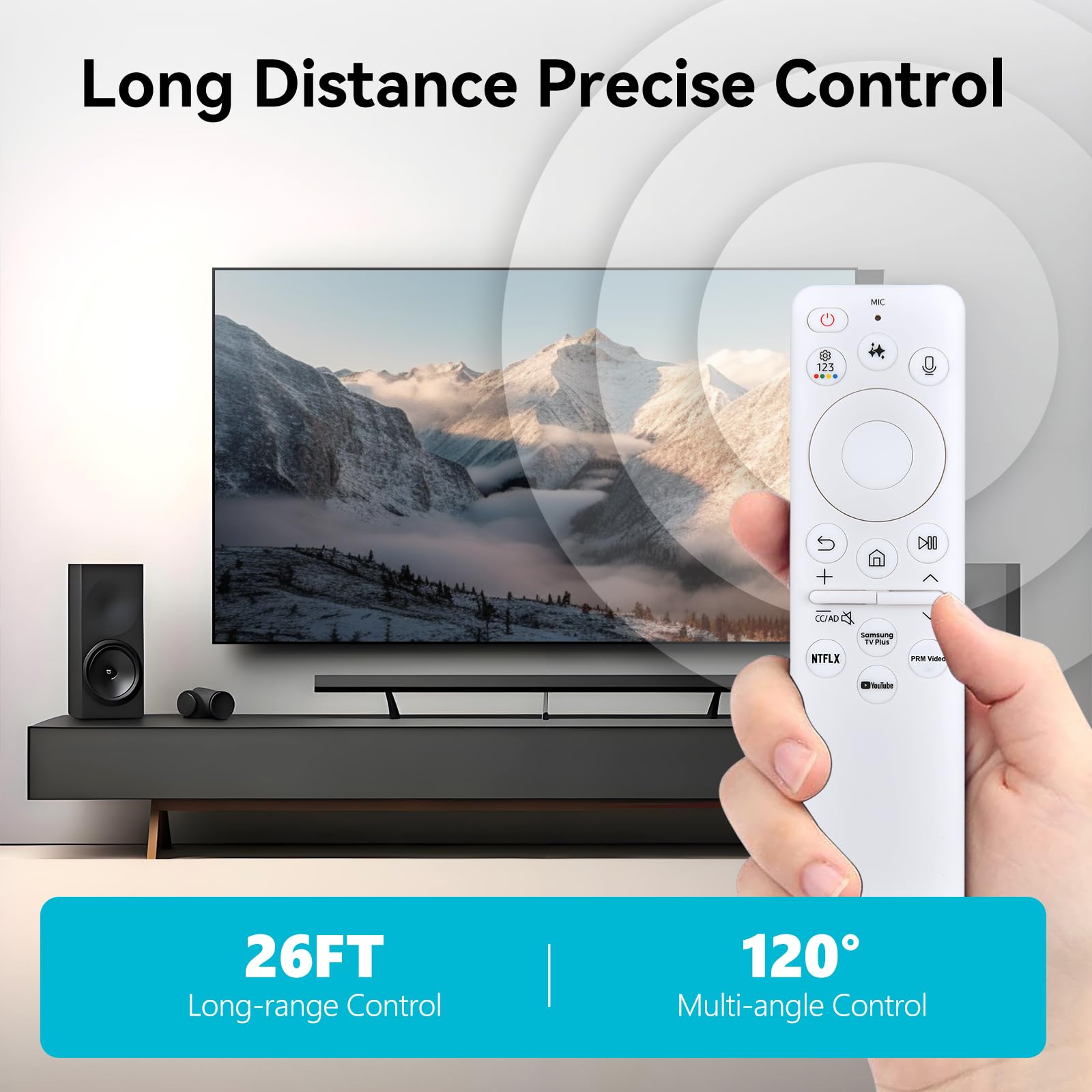 BN59-01480A TM2560E - Telecomando solare di ricambio per Smart TV Samsung