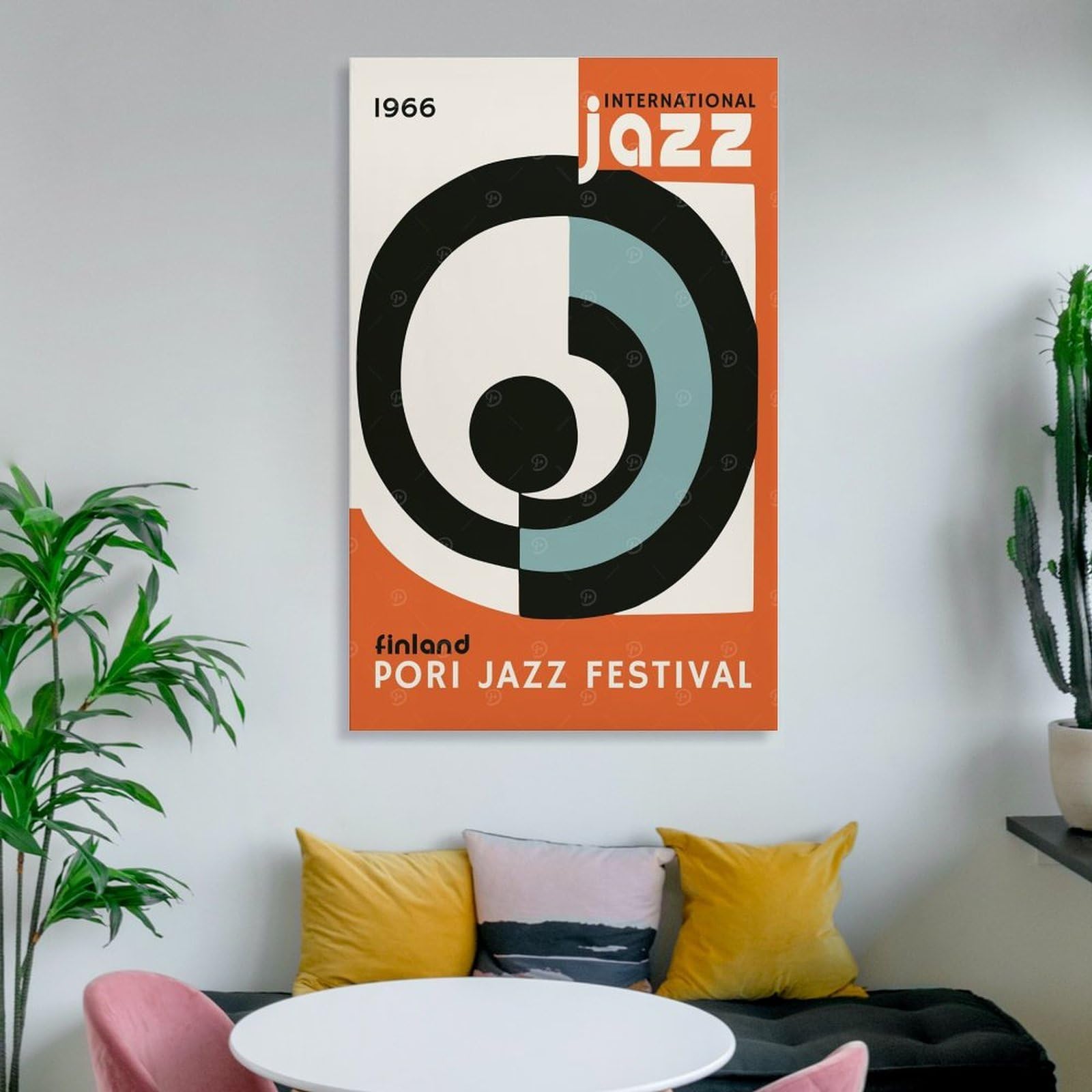 sinyumoney Pori Jazz Music Festival Poster Su Tela, Stampe Artistiche Da Parete, Opere D'arte Moderne Per Soggiorno, Camera Da Letto, Ufficio, Decorazioni Murali 16x24inch(40x60cm)