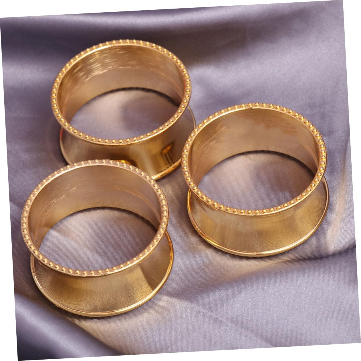 Ciieeo 3 Set Di Porta Tovaglioli in Acciaio Inossidabile Per Tavolo Super Organizzatore Porta Tovaglioli Da Cena Con Perline Lucide Per Matrimoni Cene E Feste 5 Pezzi * 3