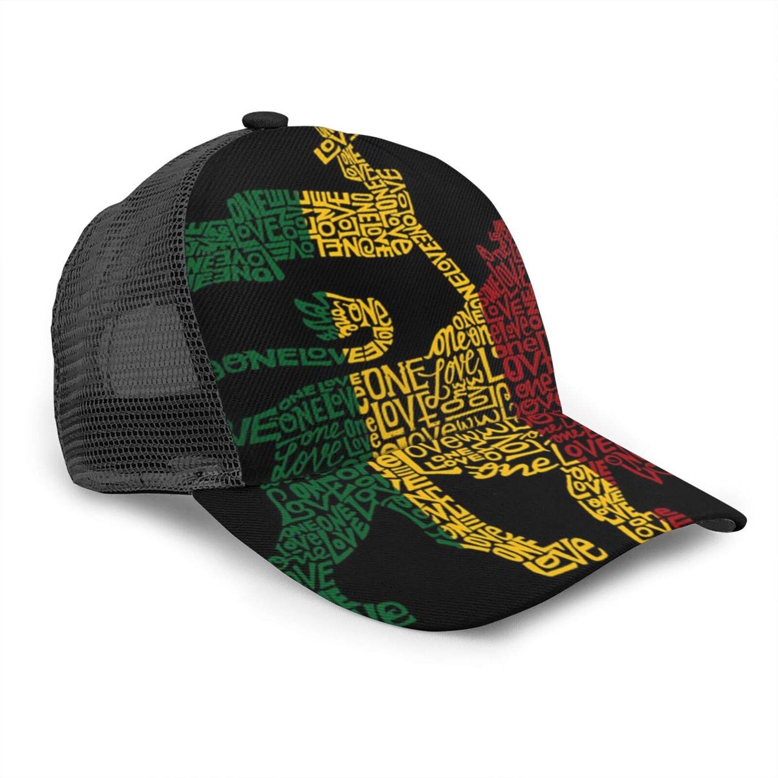 Iubbki Unisex Rasta Reggae Rastafarian Flag Lion King Black Baseball Cap Men Women Kids Fashion Baseball Cap Adjustable Dad Hat Casual Sun Hat