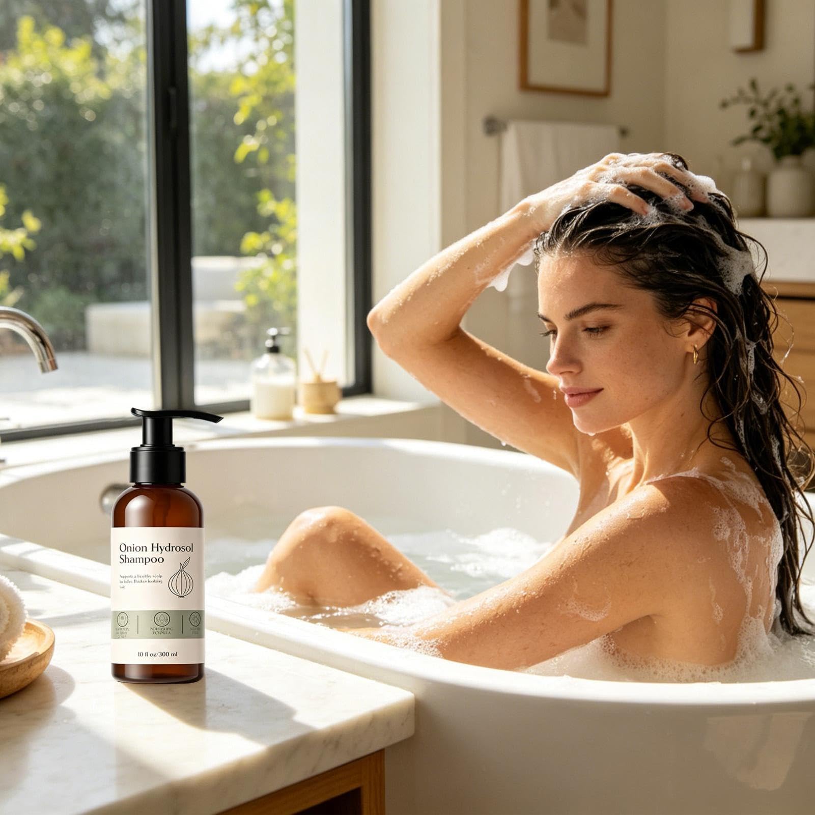 Champú Natural 300ml Control De Grasa Capilar Y Limpieza | Champú Hidratante Para Cabello , Brillante, Apto Para Diario Y De Viaje, Con Propiedades Purificantes E Hidratantes, Unisex