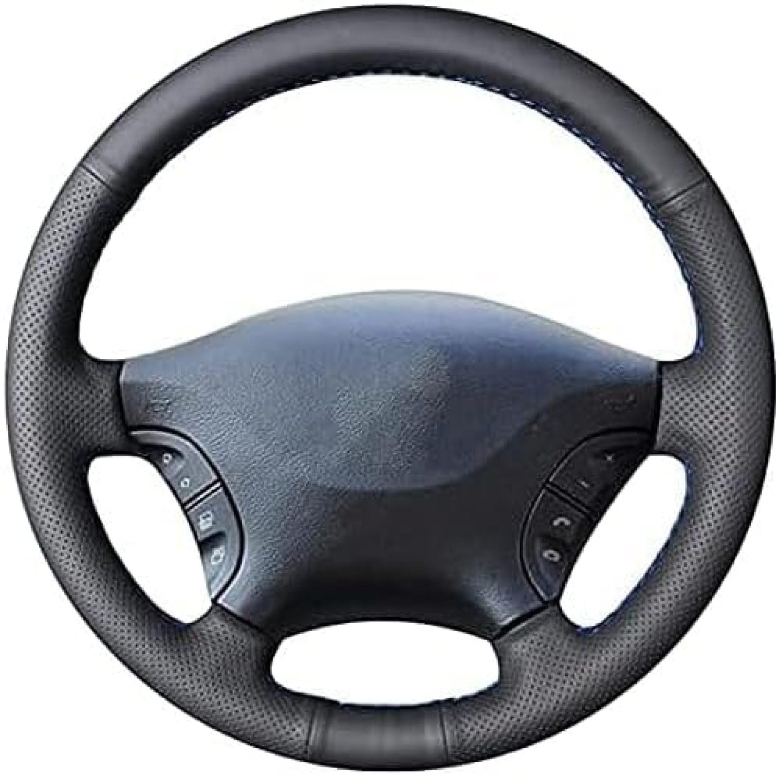 Housse De Volant En Cuir Artificiel Pour Mercedes Vito/V Class W447 (2014-2024) - Noir, Antidérapante, Protection été/hiver