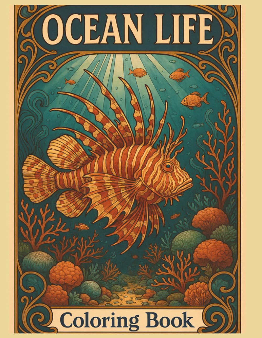Ocean life coloring book: Sea life for adults, underwater world