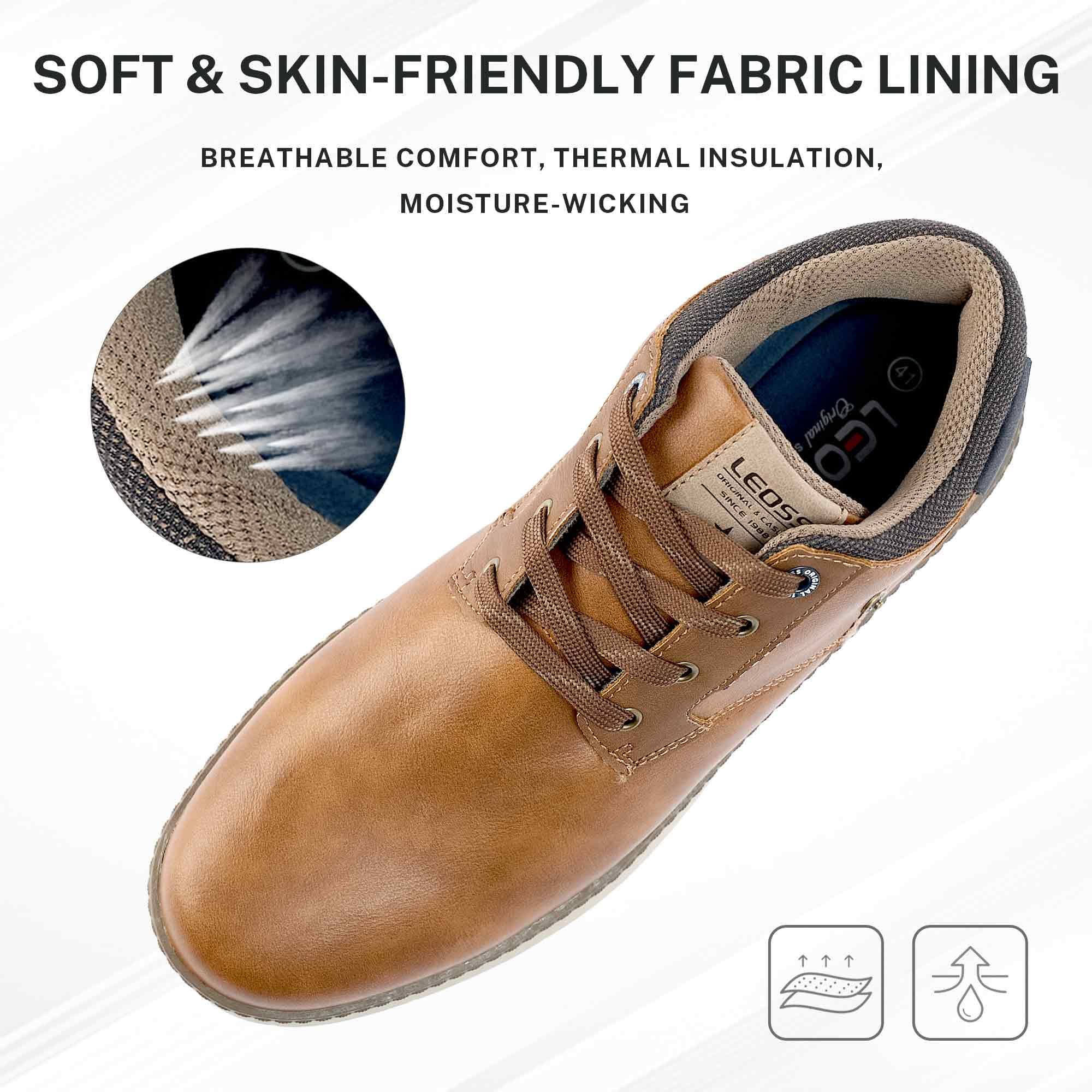 Stivali da Uomo Impermeabili e Caldi Stivali Invernali Stivaletti Stivali Invernali Antiscivolo Chukka Boots Stivali da Escursionismo