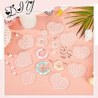 Vista 7 de Tanlade 14 moldes y cortadores de arcilla polimérica – 6 tamaños de guías de aro con 30 aretes para hacer joyas