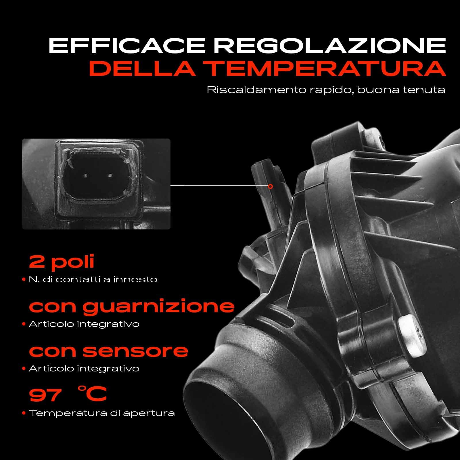 Frankberg Termostato del liquido di raffreddamento 11537550172 | Compatibile con: X6 E71 E72, X5 E70