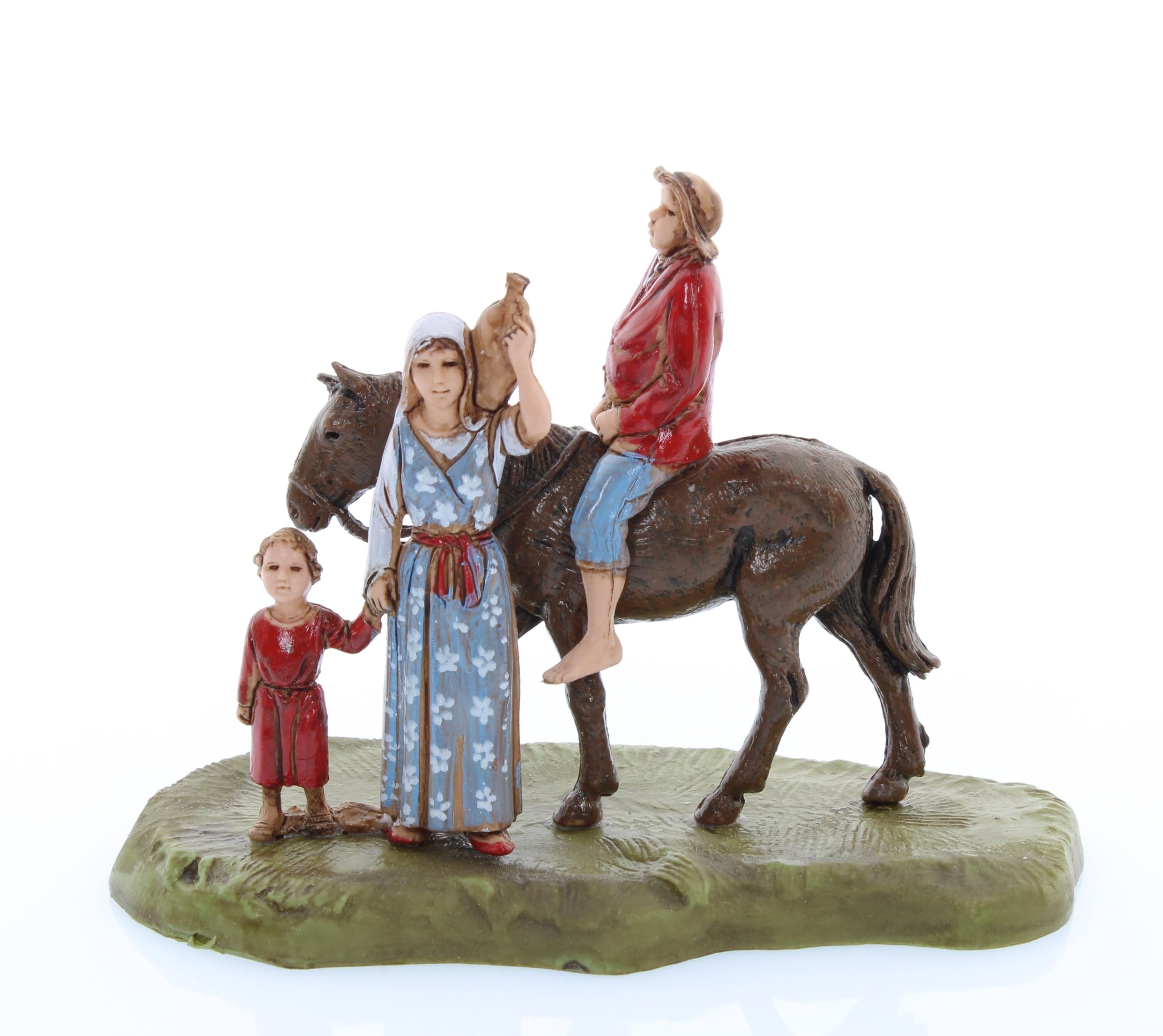 Figurine Charcutier Pour Crèche 6 Cm (Échelle 1:32) - Peinte à La Main, Italie - Sculpteur Martino Landi - Matière Polymère