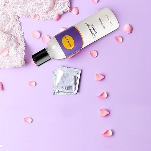 Miniatura 5 de Lubricante blanco a base de agua de 8 onzas líquidas, cremoso sin aroma, lubricante de gel natural de larga duración, suave y resbaladizo para