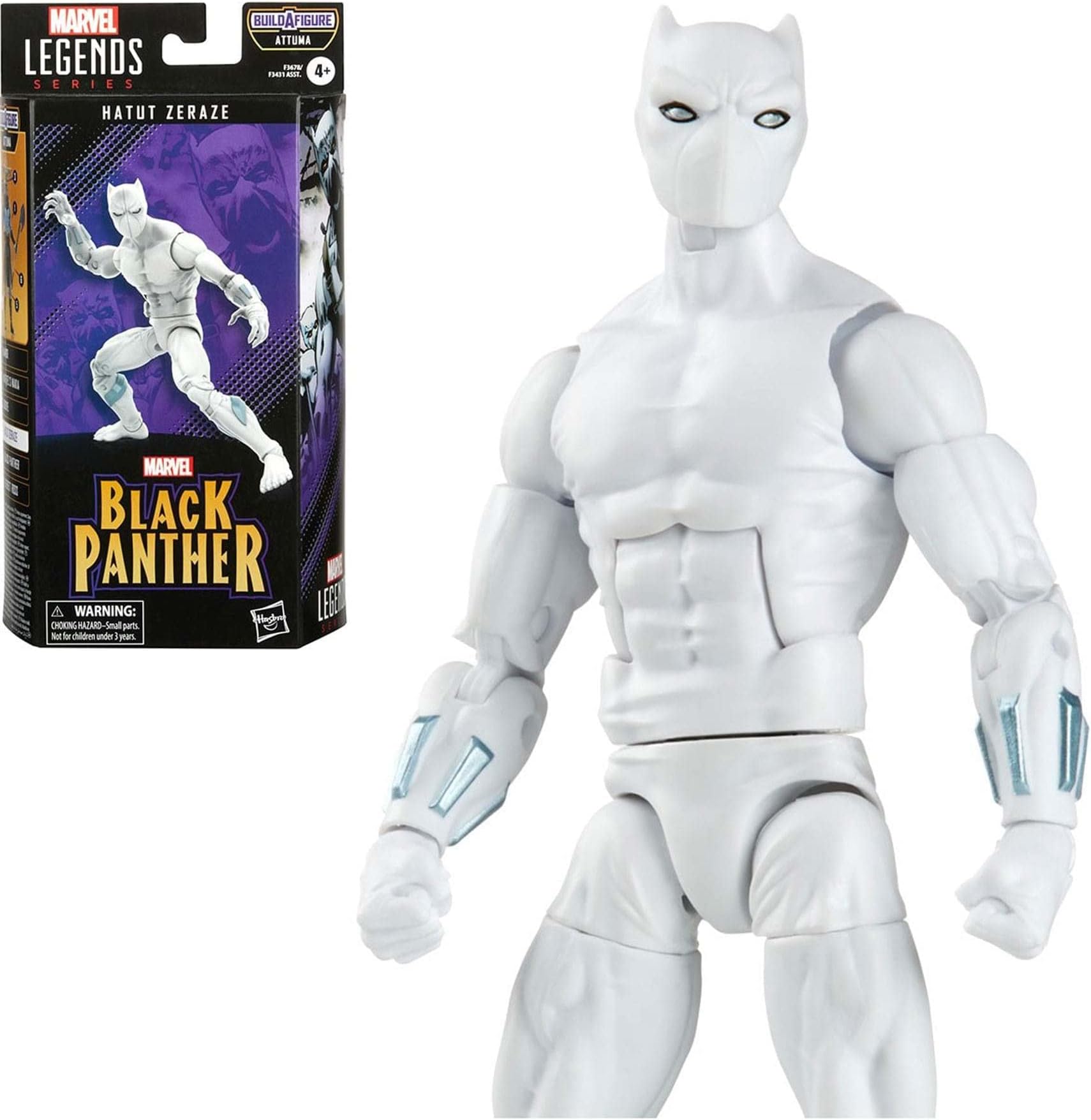 Legends Series Black Panther Hatut Zeraze 6-inch Marvel Comics Action Figure Toy, 6 Accessories, 1 Build-A-Figure Part