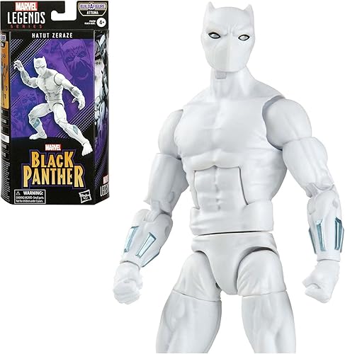 Marvel Legends Series Black Panther Hatut Zeraze - Figura de acción de cómics de 6 pulgadas, 6 accesorios, 1 pieza Build-A-Figure