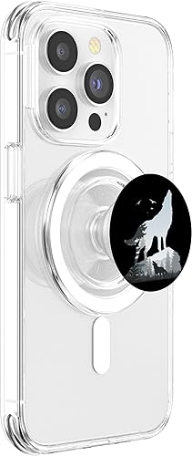 Miniatura 9 de Wilderness Mountains Nature Howling Wild Animal Wolf PopSockets PopGrip agarre intercambiable para teléfonos y tabletas