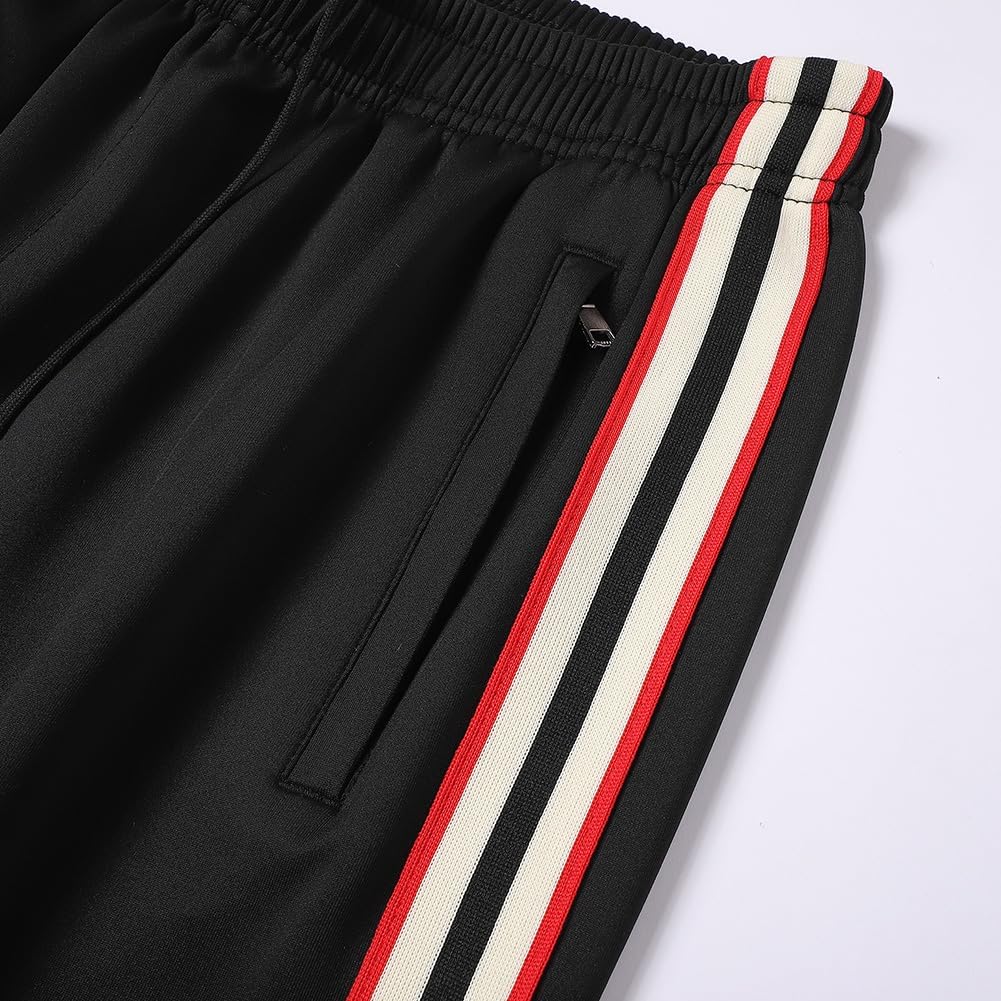 Men Tracksuits 2 Piece Outfits Long Sleeve Full Zip Sports Set Stand Up Collar Jackets and Pants Running Sweatsuit - Image 8