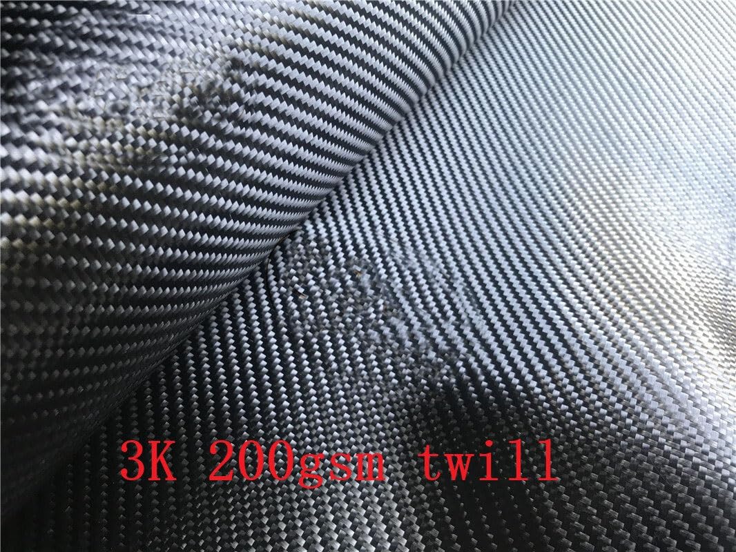1Roll [Grade A] Real Carbon Fiber Cloth 3K 200gsm 2 * 2 Plain Twill Carbon Fabric 20