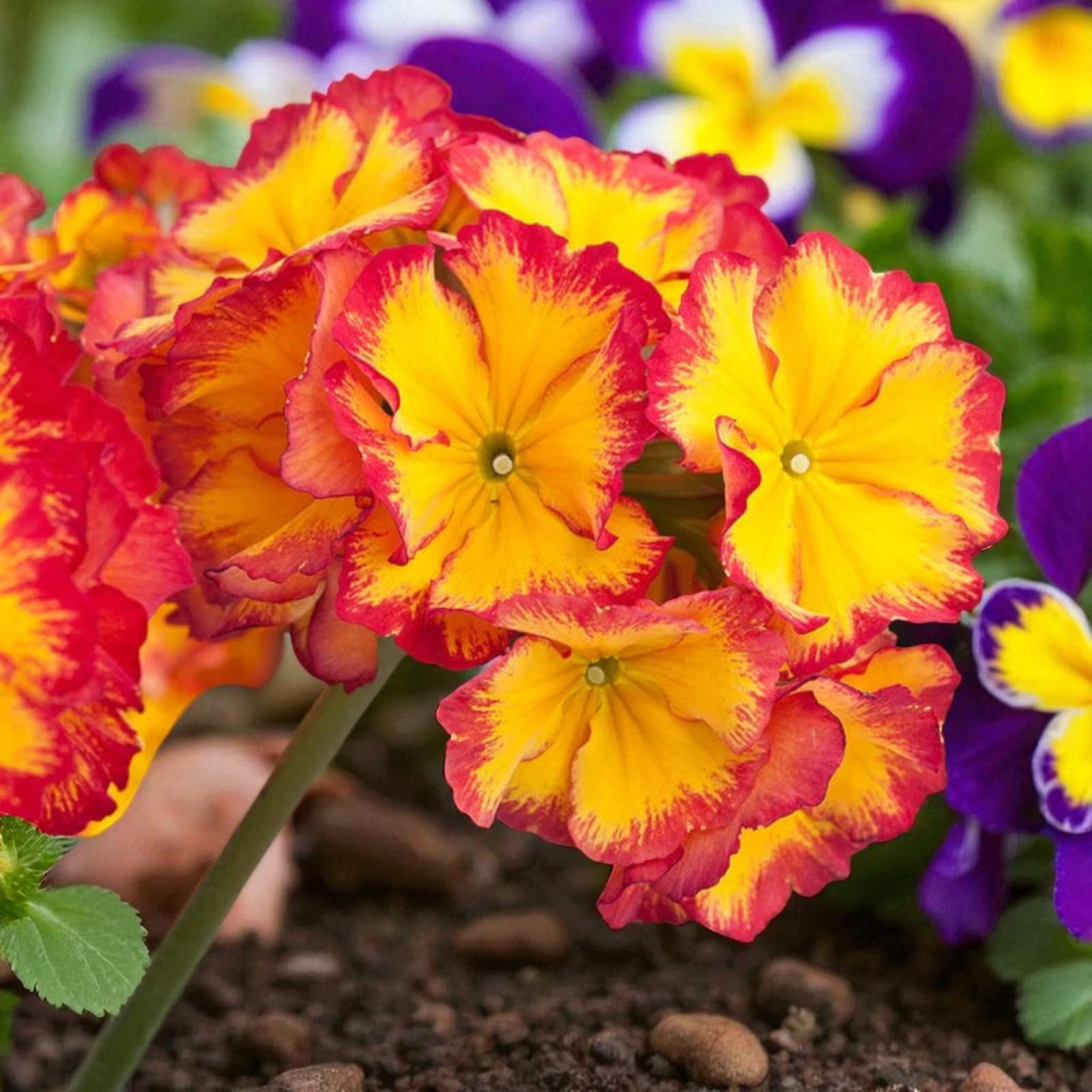 Carbeth Plants Primrose Primula Bedding Plants (Autumn Fire, 6 Plants)
