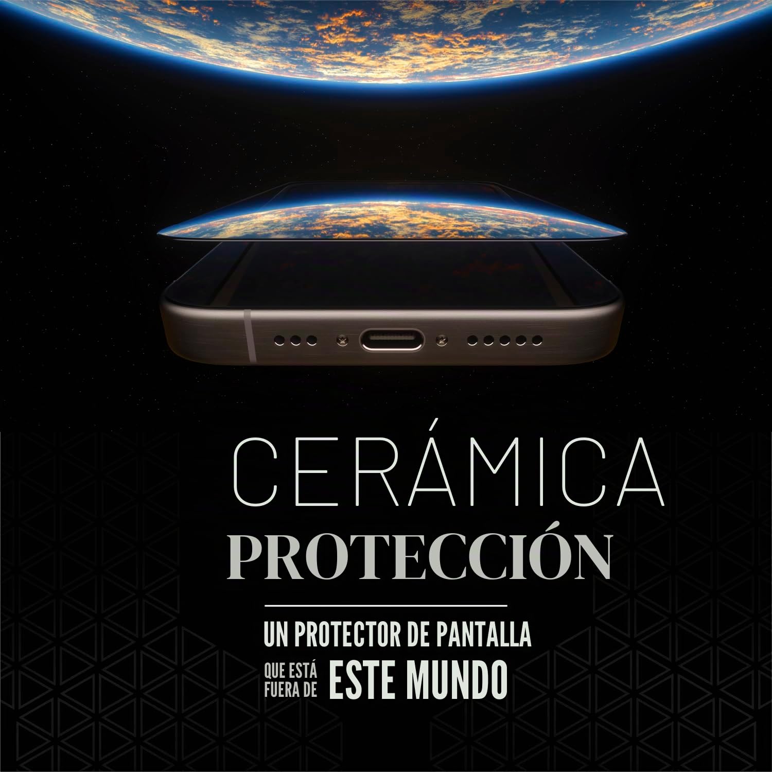 Protección de Pantalla de Cerámica PanzerGlass™ para iPhone 15 Pro - Protección de Pantalla 5 Veces Más Fuerte, Cristal Ohara con Fuerza Astronómica, Instalación Fácil