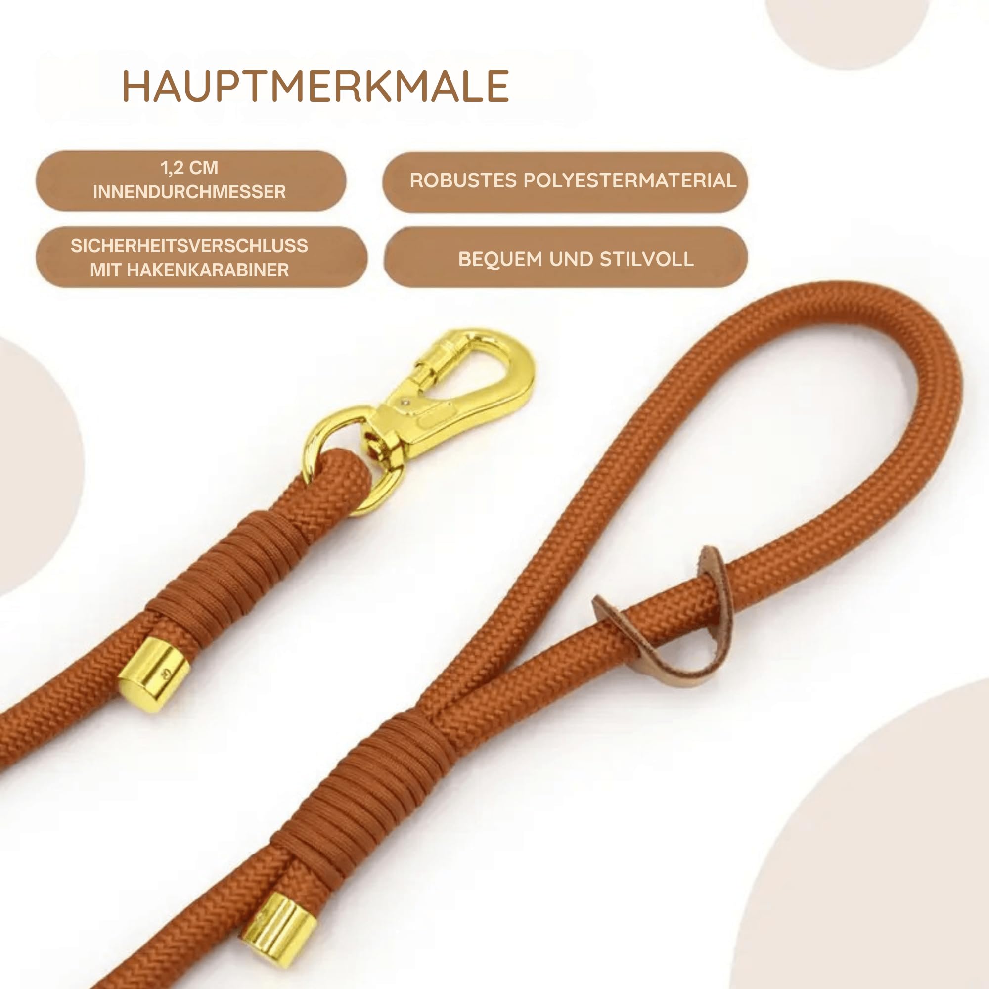 MVM Hundeleine Halsband Kotbeutel Set – Verstellbares Samt-Halsband mit 1,5 m Leine & Kotbeutelhalter – Robustes Hundezubehör für kleine & große Hunde – Grösse XS