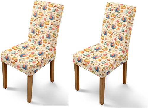 Miniatura 40 de Rnyleeg Fall Autumn Seat Covers for Dining Chairs Set of 4 Sunflower Themed Stretch Dining Chair Covers Soft Comfy Chair Slipcovers for Cocktail