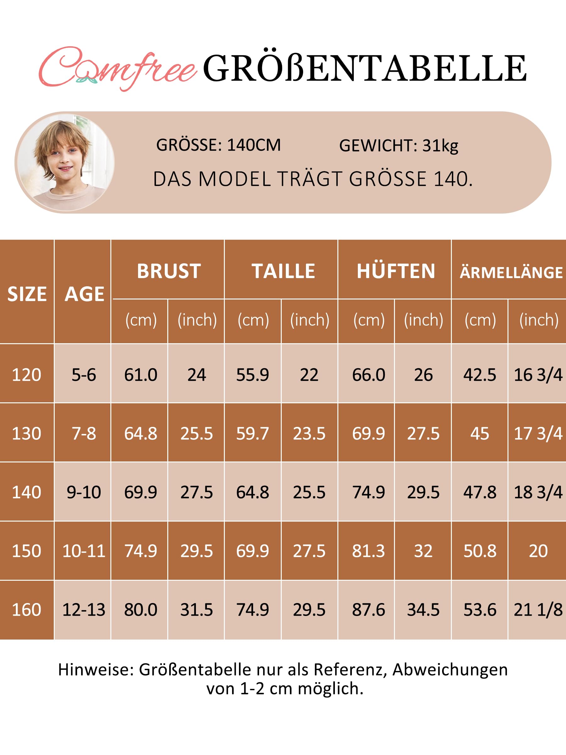 COMFREE Camiseta térmica de manga larga para niños de manga larga cálida para adolescentes y niñas de forro polar, ropa interior térmica, ropa interior funcional