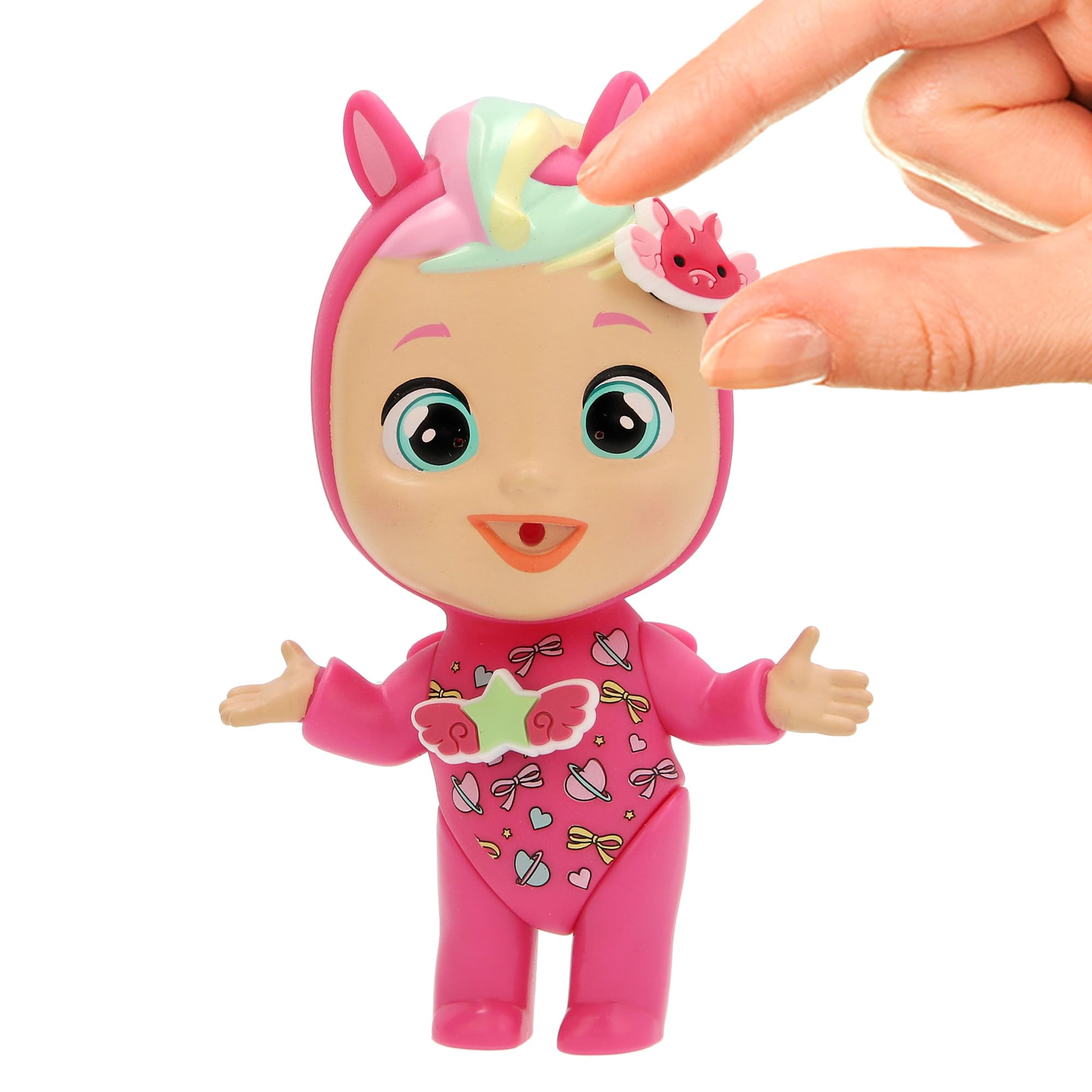 CRY BABIES MAGIC TEARS CHARMZ Mini bambole collezionabili a sorpresa 8 bambole bebè con charm da personalizzare Bambini dai 3 anni in su - 3