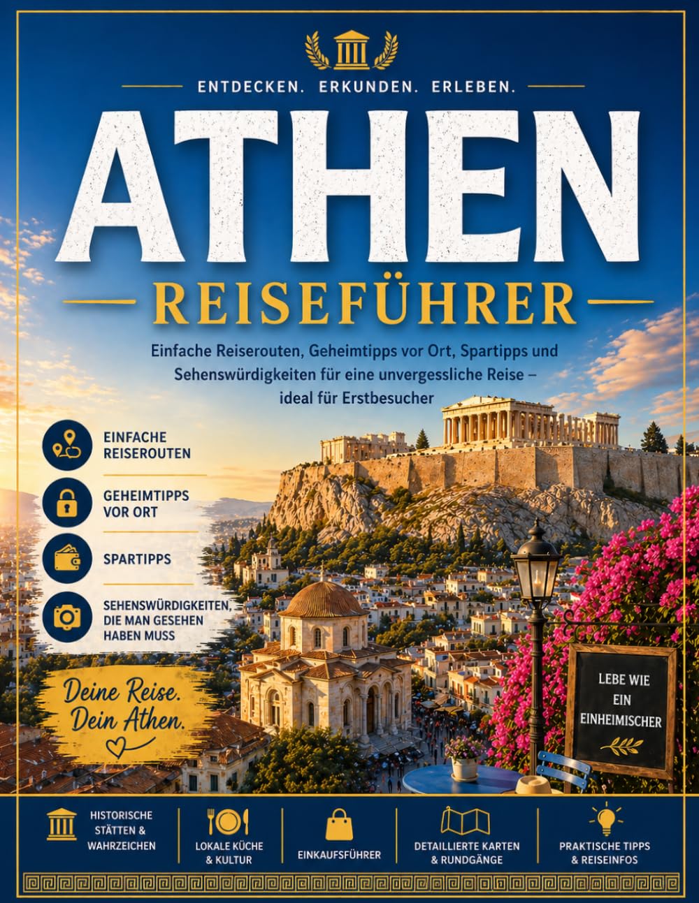 ATHEN-REISEFÜHRER 2026: Unkomplizierte Reiserouten, Geheimtipps, Spartipps und Sehenswürdigkeiten, die man unbedingt gesehen haben muss – für eine unvergessliche Reise für Erstbesucher