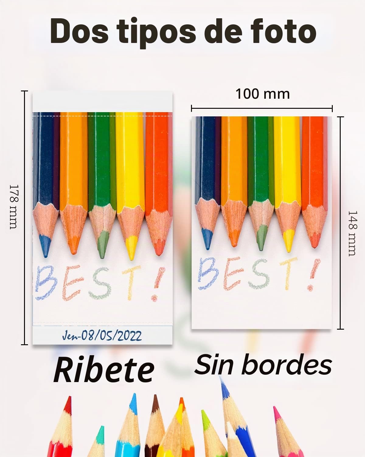 Compatible con Canon Selphy CP1500 Papel fotográfico KP108IN 3115B001(AA) | Compatible con Canon Selphy CP1300 CP1200 CP1000 CP910, 6 cartuchos de tinta de 216 hojas, papel fotográfico