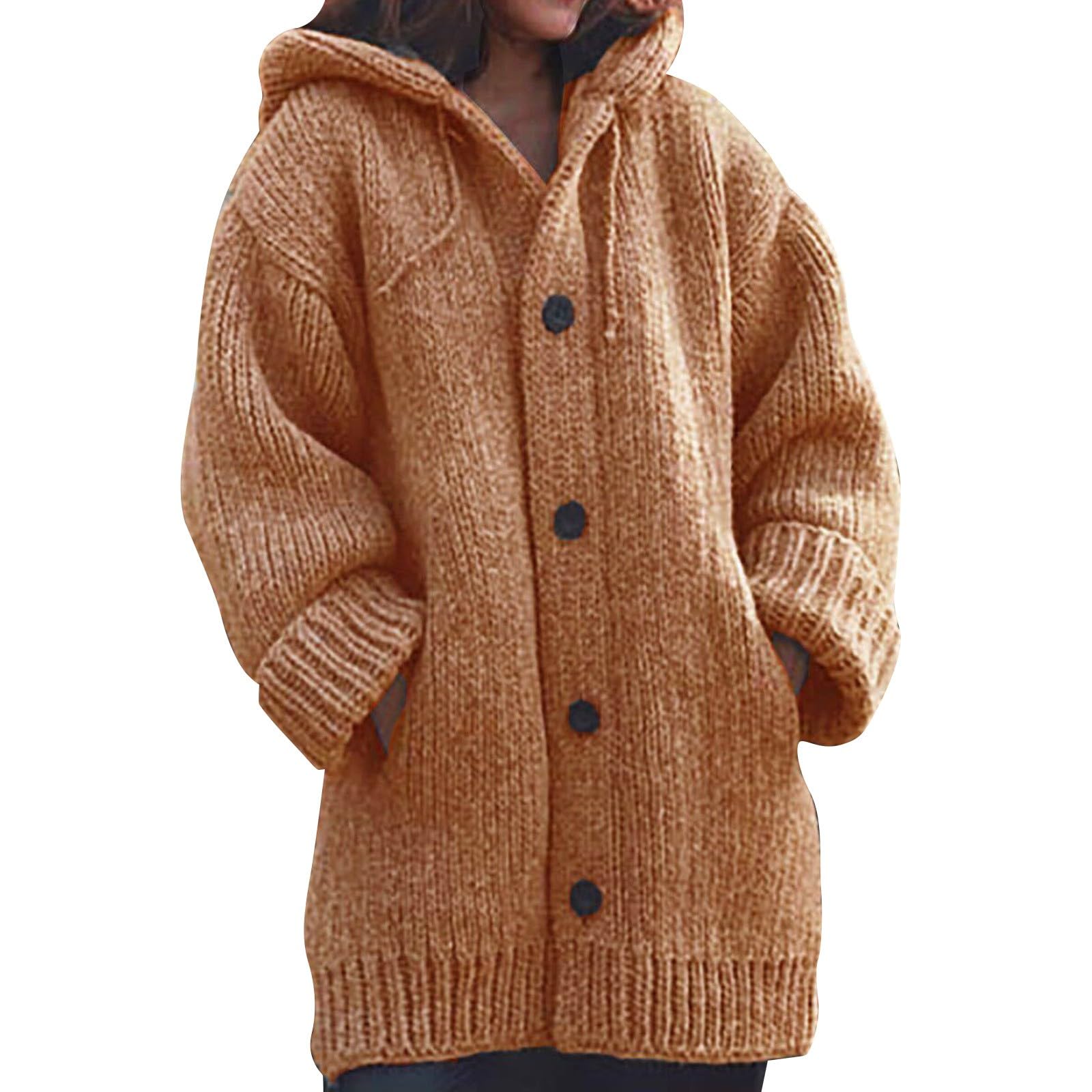 Cocila Chaqueta Mujer Talla Grande Suéter Grueso De Otoño E Invierno, Punto Tamaño, Abrigo Longitud Media Para Verano Blazer Corto Cardigan For Women Manga Corta Lana Ropa Navideña Cremallera