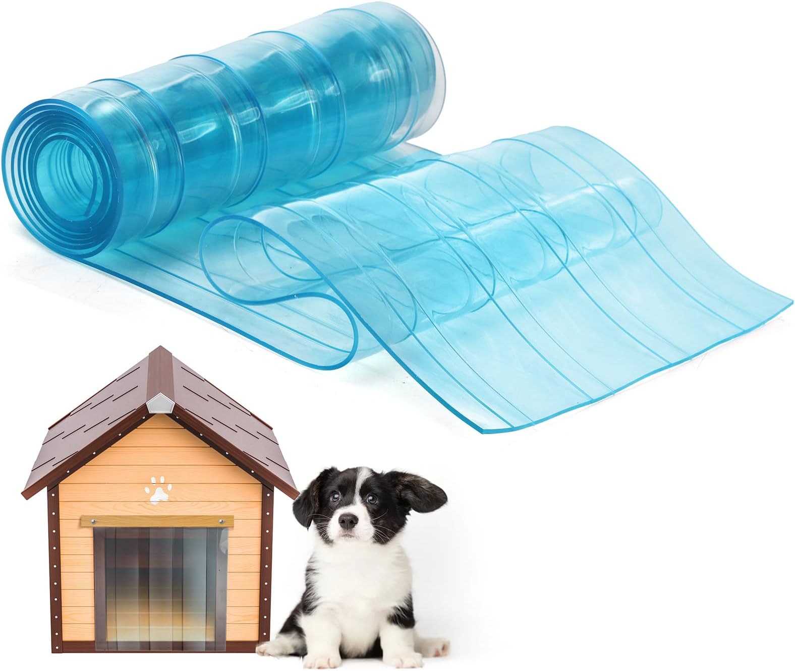 ZEAYEA Dog Door Replacement Flaps, Plastic Vinyl Strip for