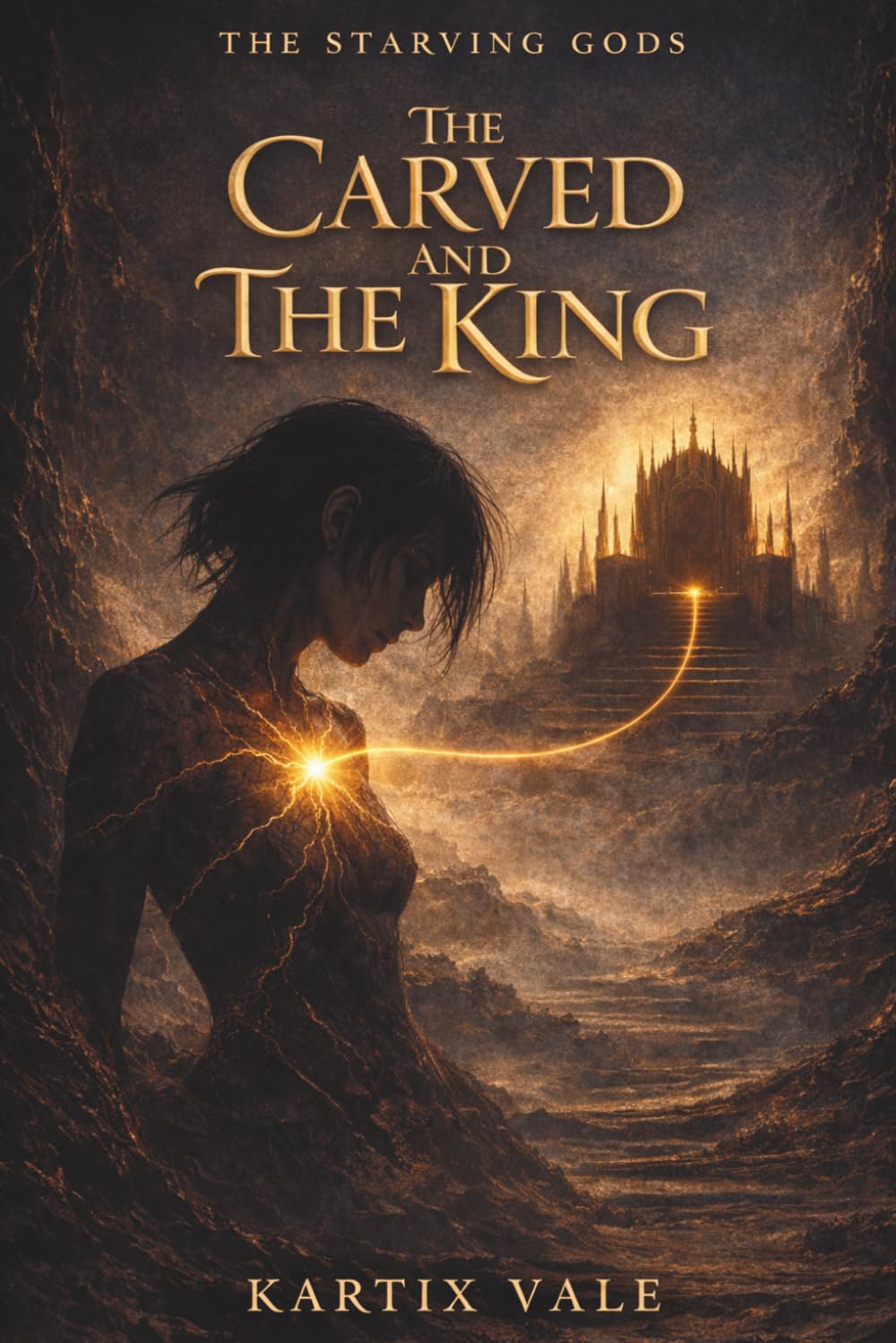 The Carved and The King: Leads with the world's darkness + romance signal A Dark Romantasy of Gods, Prisons, and Forbidden Light (The Starving Gods)