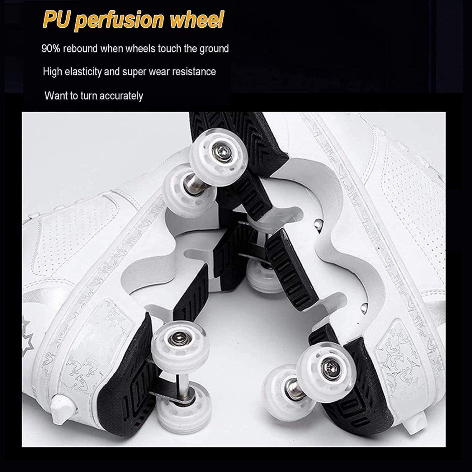 Patines De Hielo Con Polea, LED, Multifuncionales, Con Deformación, Con Ruedas, Invisibles, Con 4 Ruedas, Patines, Patines, Niños, Deportes Al Aire Libre, Para Adultos, Unisex