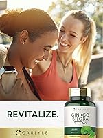 Vista 7 de Carlyle Ginkgo Biloba 3000mg 400 tabletas Suplemento herbario sin OMG, sin gluten