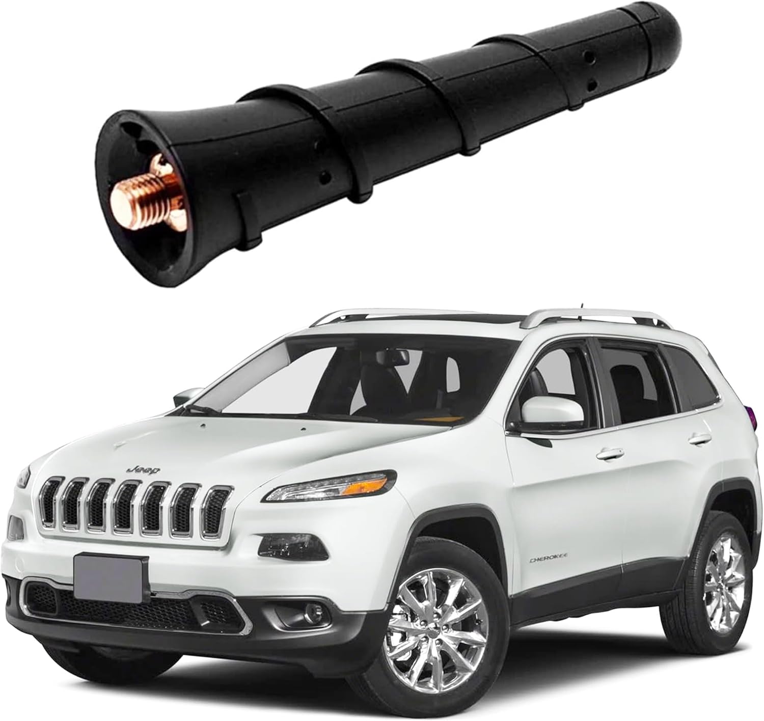 BASIKER Short Antenna for 2011-2025 Jeep Cherokee Compass Renegade Grand Cherokee, Chrysler 200,Fiat 500,Dodge Journey Durango Avenger Dart Nitro,Car Antenna Replacement 5091100AB 68297936AA 5091100AA BASIKER Short Antenna for 2011-2025 Jeep Cherokee Compass Renegade Grand Cherokee, Chrysler 200,Fiat 500,Dodge Journey Durango Avenger Dart Nitro,Car Antenna Replacement 5091100AB 68297936AA 5091100AA