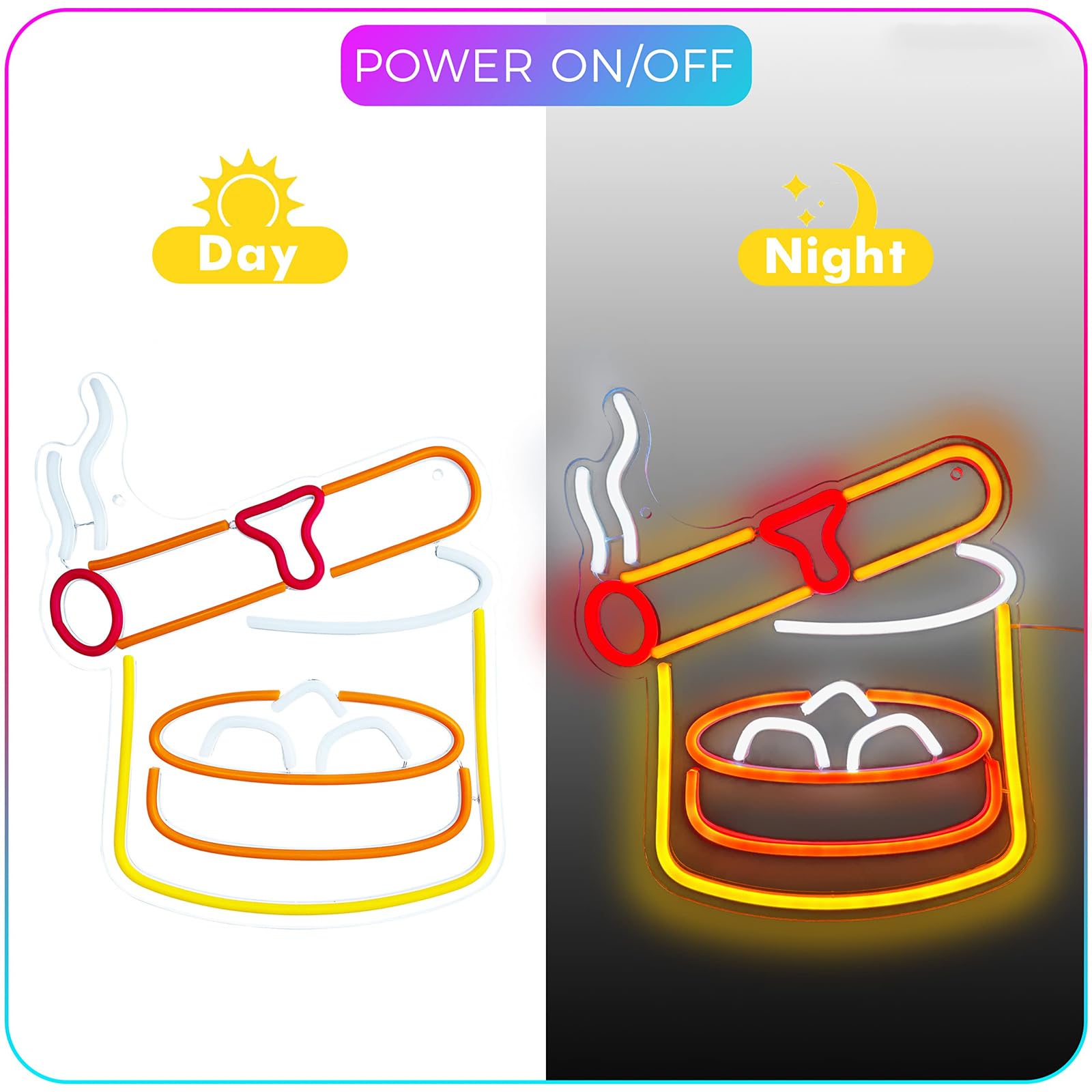 Cendrier néon LED à suspendre pour fête d'Halloween, restaurant, bar, boutique, cadeaux pour décoration murale, chambre à coucher, USB, avec interrupteur