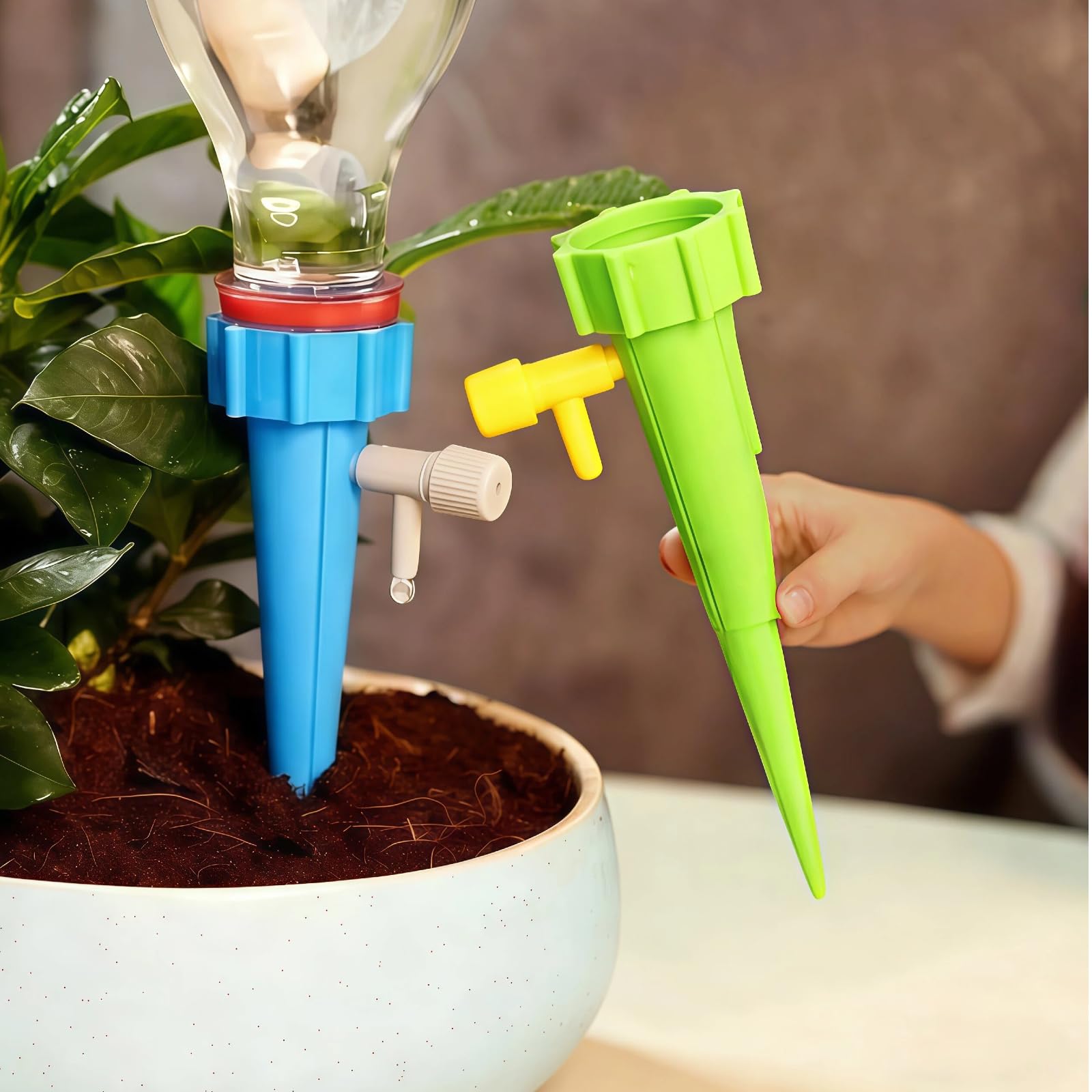 2PCS Automatic Drip Spikes Plant Watering Tools Irrigation System Flower Garden Supplies Adjustable Home Self-Watering Device